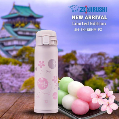 Bình giữ nhiệt nóng lạnh Zojirushi 0.48L SM-SK48EMM-PZ, sản xuất Thái Lan, bảo hành giữ nhiệt 1 năm | Hàng chính hãng