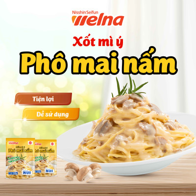 [Tặng 1 Gói] Combo 7 Gói Xốt Hương Vị Phô Mai Nấm - Nisshin Seifun Welna Shop