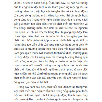 Sách Cẩm nang giáo dục mầm non theo cách tiếp cận Steiner Waldorf