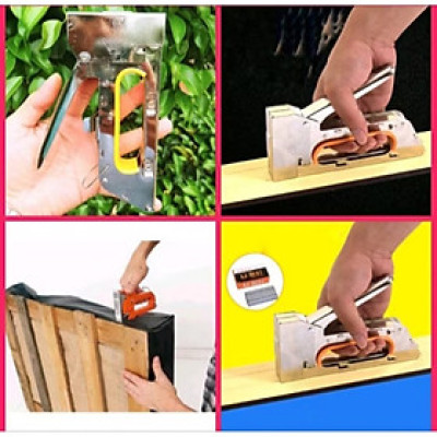 1 DỤNG CỤ BẤM ĐINH GHIM CẦM TAY THẾ HỆ MỚI TẶNG KÈM THEO HỘP GHIM BẤM LOẠI TỐT