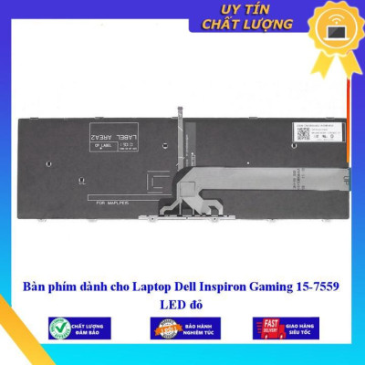 Bàn phím dùng cho Laptop Dell Inspiron Gaming 15-7559 LED đỏ  - Hàng Nhập Khẩu New Seal
