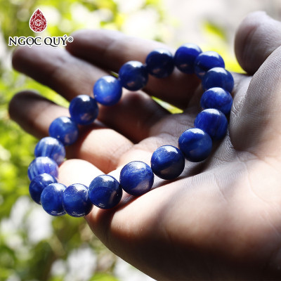 Vòng tay đá kyanite size hạt 10mm mệnh thủy, mộc - Ngọc Quý Gemstones