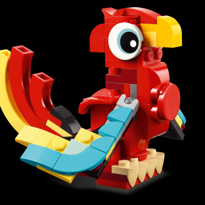 Đồ Chơi Lắp Ráp Rồng Đỏ May Mắn 3 In 1 - Red Dragon - Lego Creator 31145 (149 Mảnh Ghép)