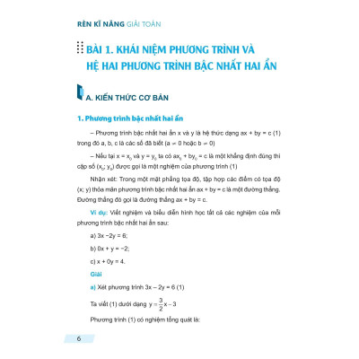 Rèn Kĩ Năng Giải Toán Lớp 9 - Tập 1 (Theo Chương Trình Giáo Dục Phổ Thông Mới) - Bản Quyền