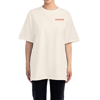 Áo Thun Nữ 100% Cotton In Logo Chữ LOVEHATE