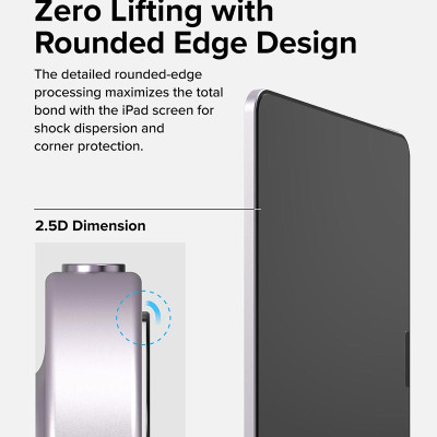 Dán màn hình cường lực dành cho iPad Air 6 11″ M3/M2/Air 6 13" M3/M2 RINGKE Easy Slide Tempered Glass - Hàng Chính Hãng