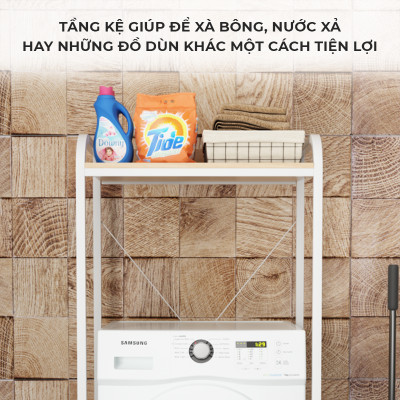 Kệ máy giặt thông minh khung thép chống ghỉ phủ sơn tĩnh điện thương hiệu IGA - GM115