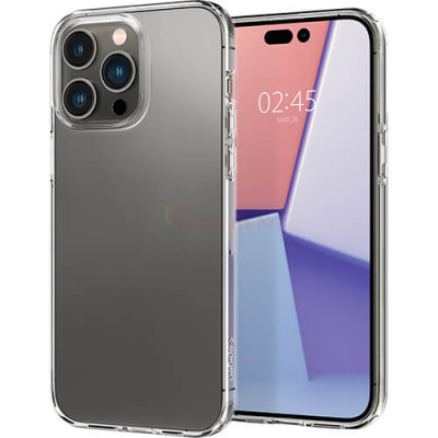 Ốp lưng chống sốc hỗ trợ sạc không dây Spigen Liquid Crystal iP 14 Pro Max/14 Pro/14 Plus/14 - Hàng chính hãng