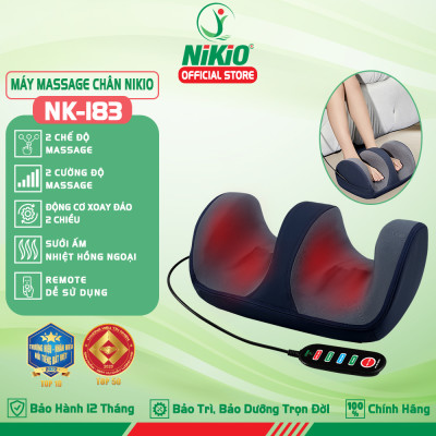 Máy massage bàn chân và bắp chân cải tiến mới Nikio NK-183 - Sử dụng pin sạc