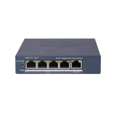 Switch mạng thông minh 4 cổng PoE Gigabit HIKVISION DS-3E1505P-EI/M - Hàng chính hãng