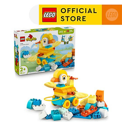 LEGO DUPLO 10448 Đồ Chơi Lắp Ráp 3 Trong 1 Động Vật Đi Trên Bánh Xe (58 chi tiết)
