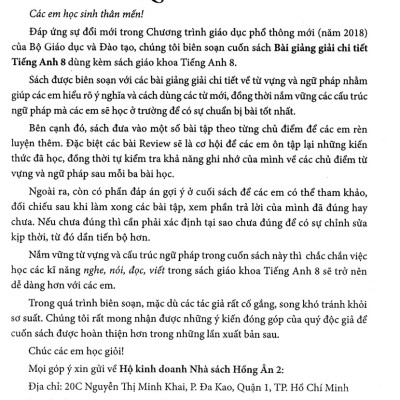 Bài Giảng Và Lời Giải Chi Tiết Tiếng Anh 8 (Dùng Kèm SGK Kết Nối - Global Success) _HA