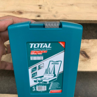 BỘ MŨI KHOAN CHÓP NÓN (BẬC THANG) 3 CHI TIẾT 4-32MM TOTAL TACSD2031