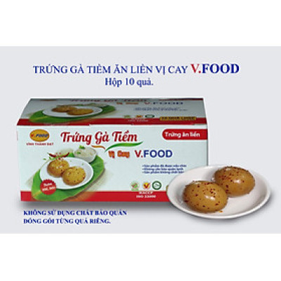 [Giao toàn quốc] TRỨNG GÀ VỊ CAY HỘP 10 QUẢ