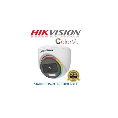 CAMERA HD-TVI Dome ColorVu HIKVISION DS-2CE70DF3T-MF 1080P Vỏ Sắt Hình Ảnh Màu - Hàng chính hãng