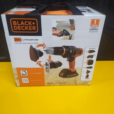 Máy khoan pin đa năng 18V Evo BLACK & DECKER EVO185B1-B1- Hàng chính hãng