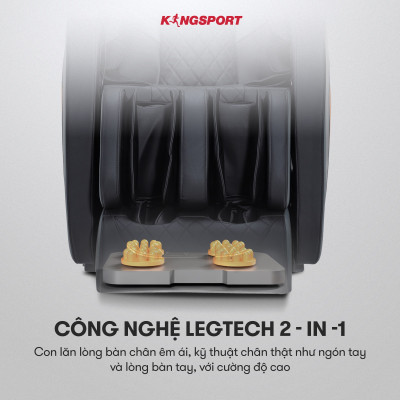 Ghế massage toàn thân KINGSPORT G8 với công nghệ làm ấm Warmtech, túi khí toàn thân massage nhiều cấp độ