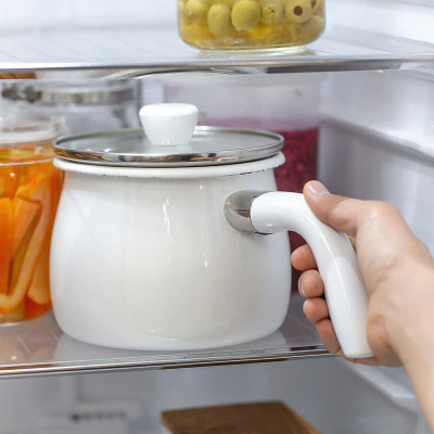 Nồi đa năng tráng men Pearl Metal Bianco 16cm (2.0L) - Hàng nhập khẩu Nhật Bản