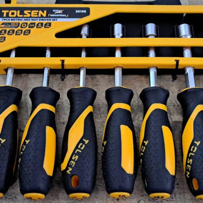 BỘ 7 CÂY VÍT ĐẦU LỤC GIÁC TOLSEN 20196 - HÀNG CHÍNH HÃNG