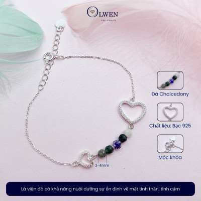 Lắc Tay Bạc Nữ S925 Mix Đá May Mắn BAC_B05