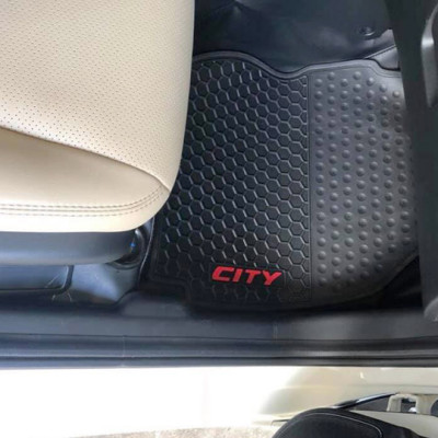 Thảm sàn, lót sàn cao su 3D không mùi Cao cấp dành cho xe Honda City 2014-2019