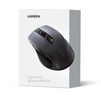 Ugreen UG15508MU006TK 4000DPI 6 nút điều chỉnh kiểu dáng Công thái học Màu Xanh Chuột bluetooth + 2.4ghz không dây Không kèm Pin AA - HÀNG CHÍNH HÃNG