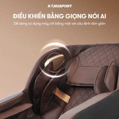 CHỈ GIAO MIỀN BẮC | Ghế massage toàn thân KINGSPORT G9 công nghệ làm ấm Warmtech, 5 bài tập massage tự động thiết lập sẵn