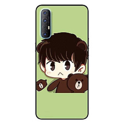 Ốp lưng dành cho Oppo Reno 3 / A91 - Reno 3 Pro - Reno 4 - Reno 4 Pro mẫu Ảnh Đôi Xanh Lá Line