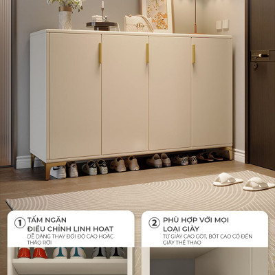 Tủ giày thông minh sức chứa lớn chất liệu gỗ MDF cao cấp phong cách sang trọng thương hiệu IGA - GP387