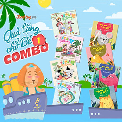 Sách - Combo Quà Tặng Cho Bé 1 (4 Cuốn Tô Màu Yêu Thương + 4 Cuốn Vì Sao Lại Thế)