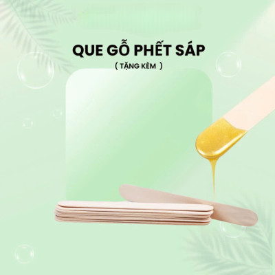 100g Sáp wax lông nóng Sáp tẩy lông nóng dạng hạt TẶNG QUE GỖ