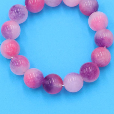 Chuỗi đeo tay - thạch anh hồng tím 13 ly - hợp mệnh Hỏa, mệnh Thổ