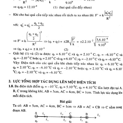 Bồi Dưỡng Học Sinh Giỏi Vật Lí 11 - Điện - Điện Từ (Tập 1)