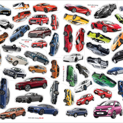 Sách - Bóc Dán Hình Sticker Thông Minh - Cars: Các Hãng Xe Hơi Trên Thế Giới Tập 2