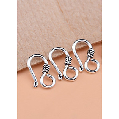 Combo 3 cái charm bạc móc khóa  chữ S kết vòng tay, dây chuỗi #2 - Ngọc Quý Gemstones