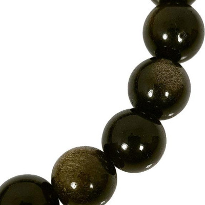 Vòng Tay Đá Black Golden 8 Ly Mệnh Thủy Laliz TR.12