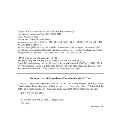 Sách Eq - Iq Giúp Trẻ Làm Chủ Cảm Xúc - Sợ hãi