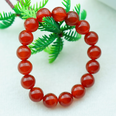 Vòng tay mã não đỏ tự nhiên 12 mm