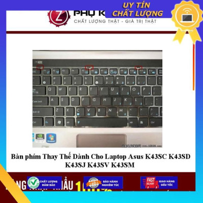 Bàn phím dùng cho Laptop Asus K43SC K43SD K43SJ K43SV K43SM - Hàng Nhập Khẩu New Seal