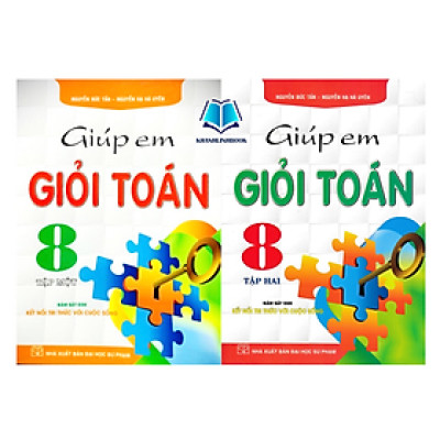 Sách - Combo Giúp Em Giỏi Toán 8 - Tập 1 + 2 (Bám Sát SGK Kết Nối Tri Thức Với Cuộc Sống)
