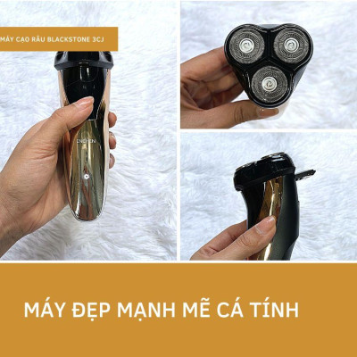 Máy cạo râu Enchen Blackstone 3CJ lưỡi kép vành mỏng 0.9mm chống nước IPX7, pin sạc dùng lâu dài