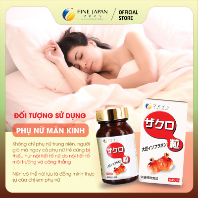 Viên uống cân bằng nội tiết tố nữ Pomegranate Tablet FINE JAPAN lọ 450 viên