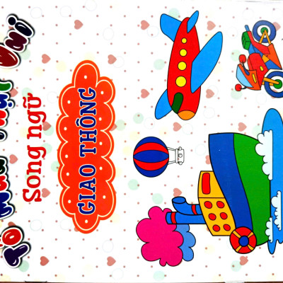 Combo Bộ Bé Tô Màu Thật Vui Song Ngữ - Bộ 10 Cuốn + Tặng Hộp Sáp Màu