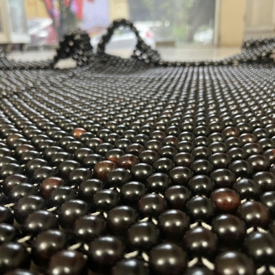 Chiếu Hạt Gỗ Cẩm Cao Cấp - Kích Thước 1,6mx2m hạt 1.2cm ( video , hình thật ) 