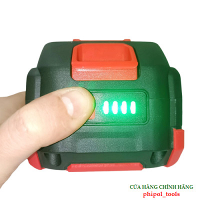 Pin 10 cell dung lượng 2000mAh PHIPOL TOOLS có đèn báo hiển thị dung lượng - Hàng Chính Hãng
