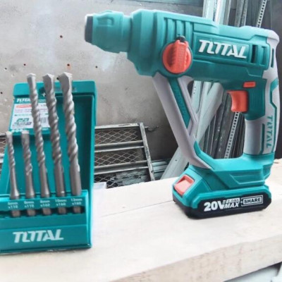 MÁY KHOAN ĐỤC BÊ TÔNG DÙNG PIN 20V E20 13MM (KHÔNG KÈM THEO PIN VÀ SẠC) TOTAL TRHLIE2001 - HÀNG CHÍNH HÃNG