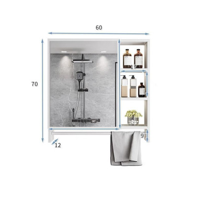 Tủ gương treo tường phòng tắm kèm kệ để đồ nhiều kích thước tiết kiệm không gian - GM207