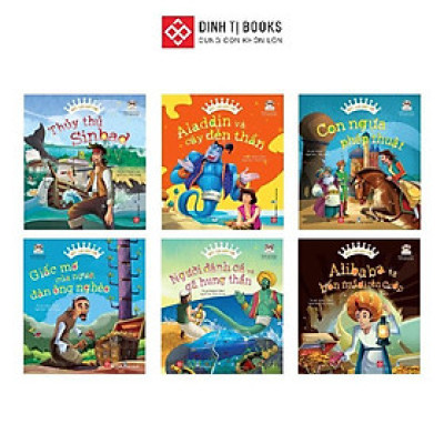 Sách - Ngày Xửa Ngày Xưa - Truyện Kể Cho Bé 3 Tuổi - Combo 6 Cuốn - Đinh Tị Books