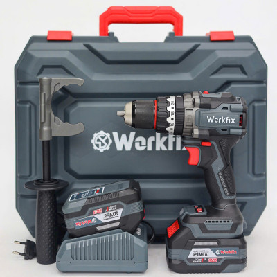 Máy khoan pin Workfix  Đầu Kẹp 13 Ly HM-ID100AK Lực Siết 100N.M - Máy khoan 3 Chức Năng - Bảo Hành chính hãg 6 tháng