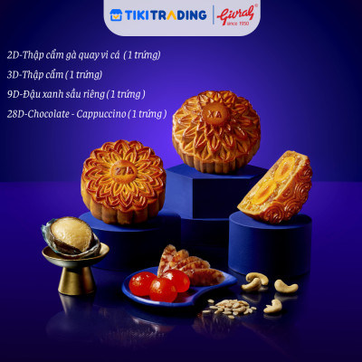 [HSD: 24/10/2025] Hộp 4 Bánh Trung Thu Givral Tết Đoàn Viên 5 (150gr)